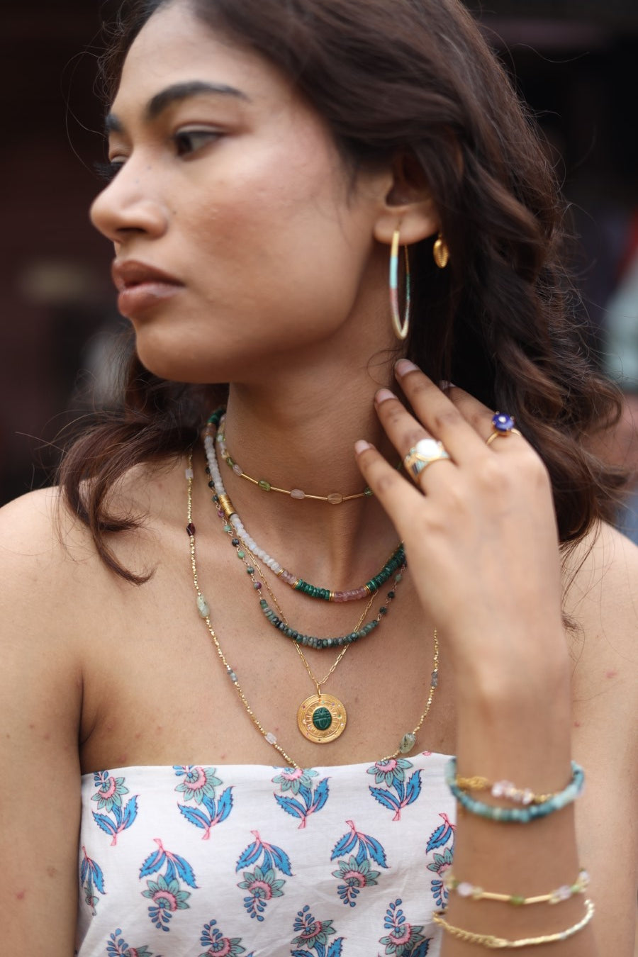 Magnificient Vibration Gemstone Necklace