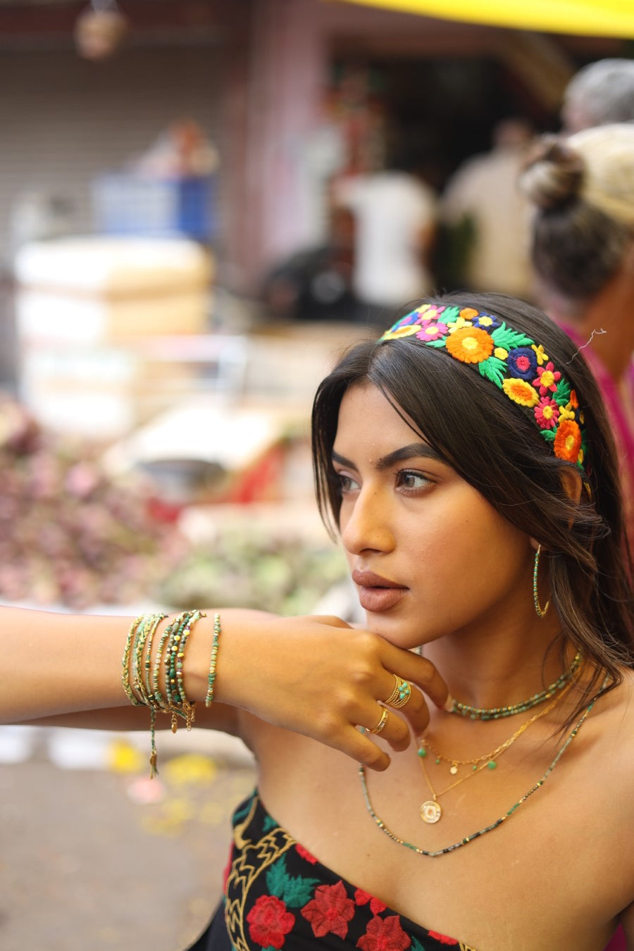 Row Harmony Emerald Bracelet