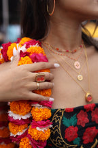Spirit Coral Danglers Earring