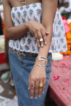 Key To Happiness Moonstone Bracelet