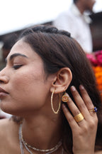 Spirit White Agate Danglers Earring