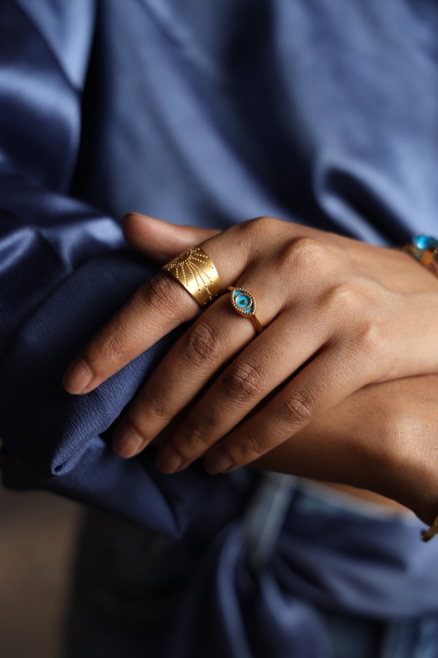 Spiritual Evil Eye Turquoise Ring