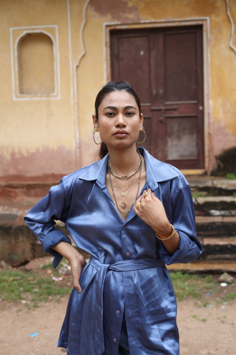 Soul Beaded Green Pyrite Necklace