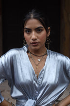 Evil Eye Mother Of Pearl Necklace