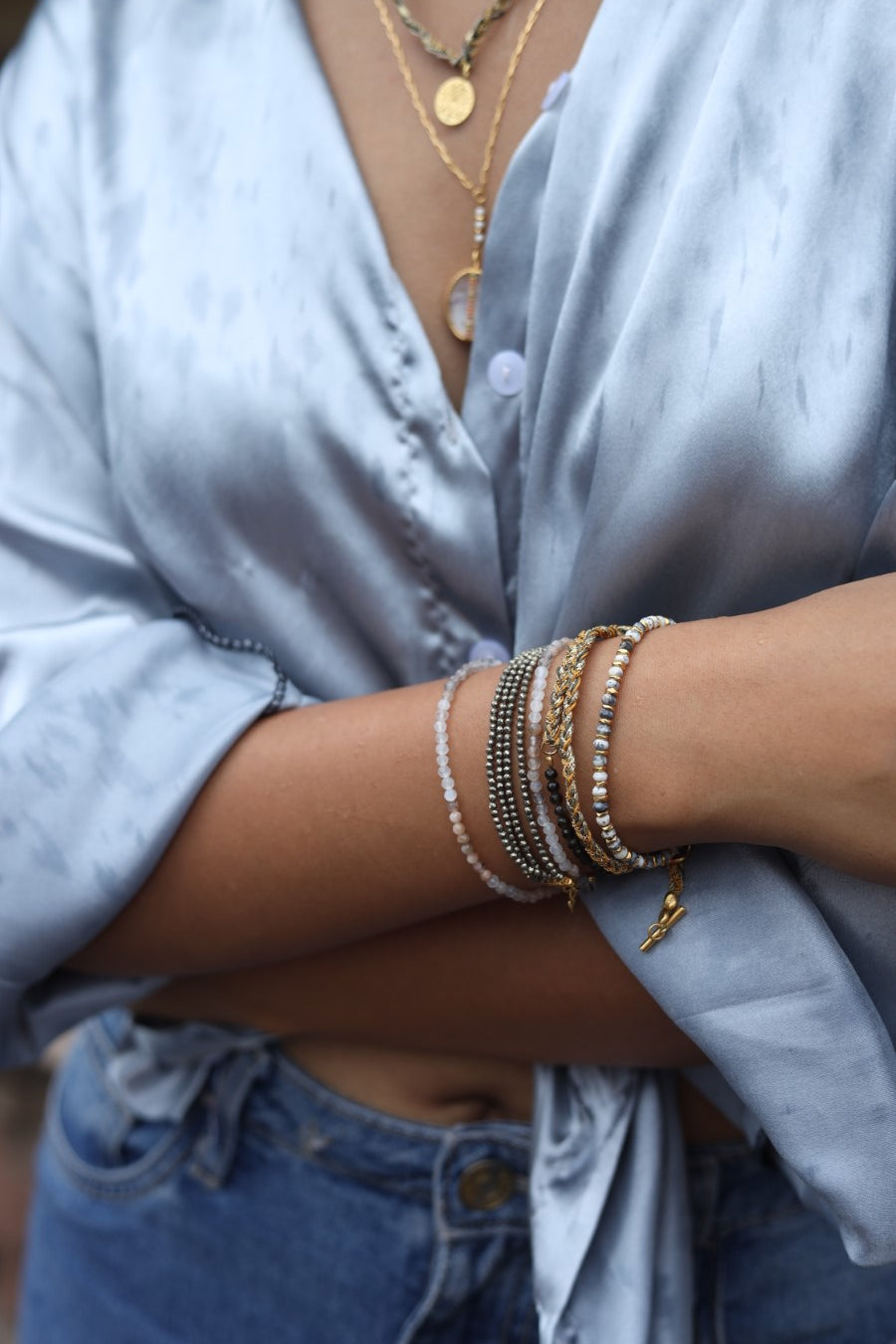 Sacred Spiral Cats Eye Bracelet