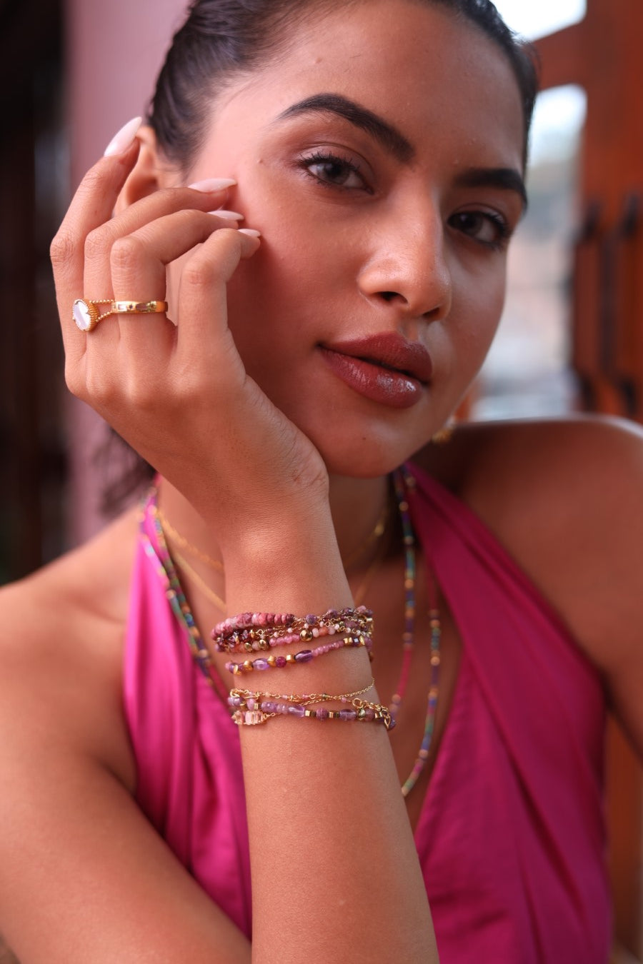 Harmony Pink Tourmaline Bracelet