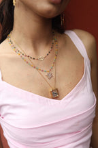 Lotus Bloom Tourmaline  Necklace