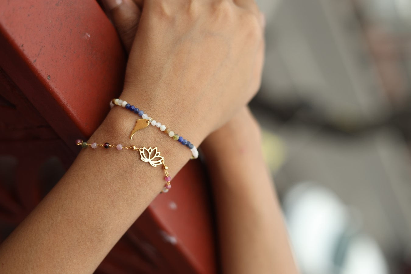 Lotus Bloom Tourmaline Bracelet