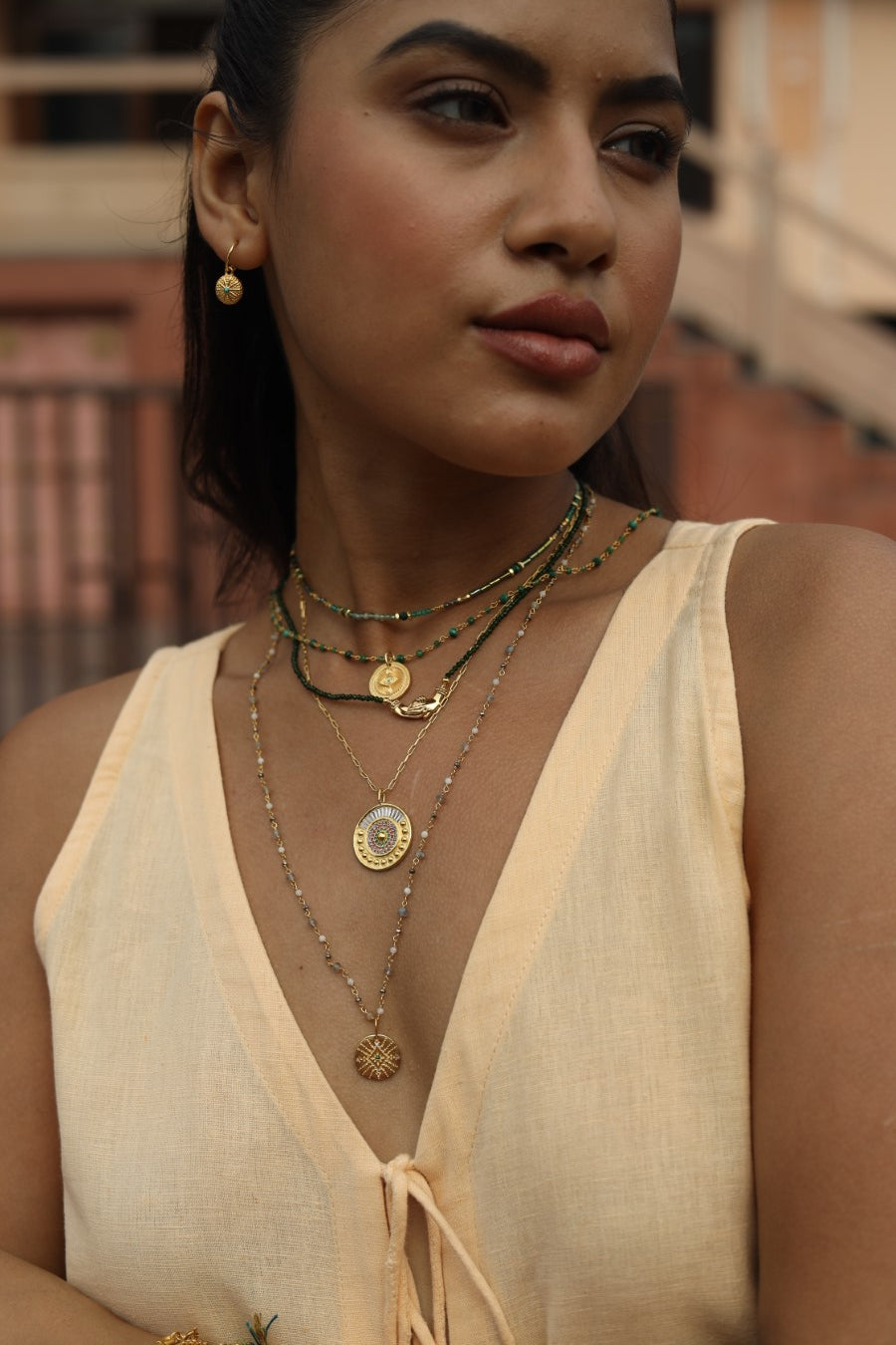 Eternal Green Spark Necklace