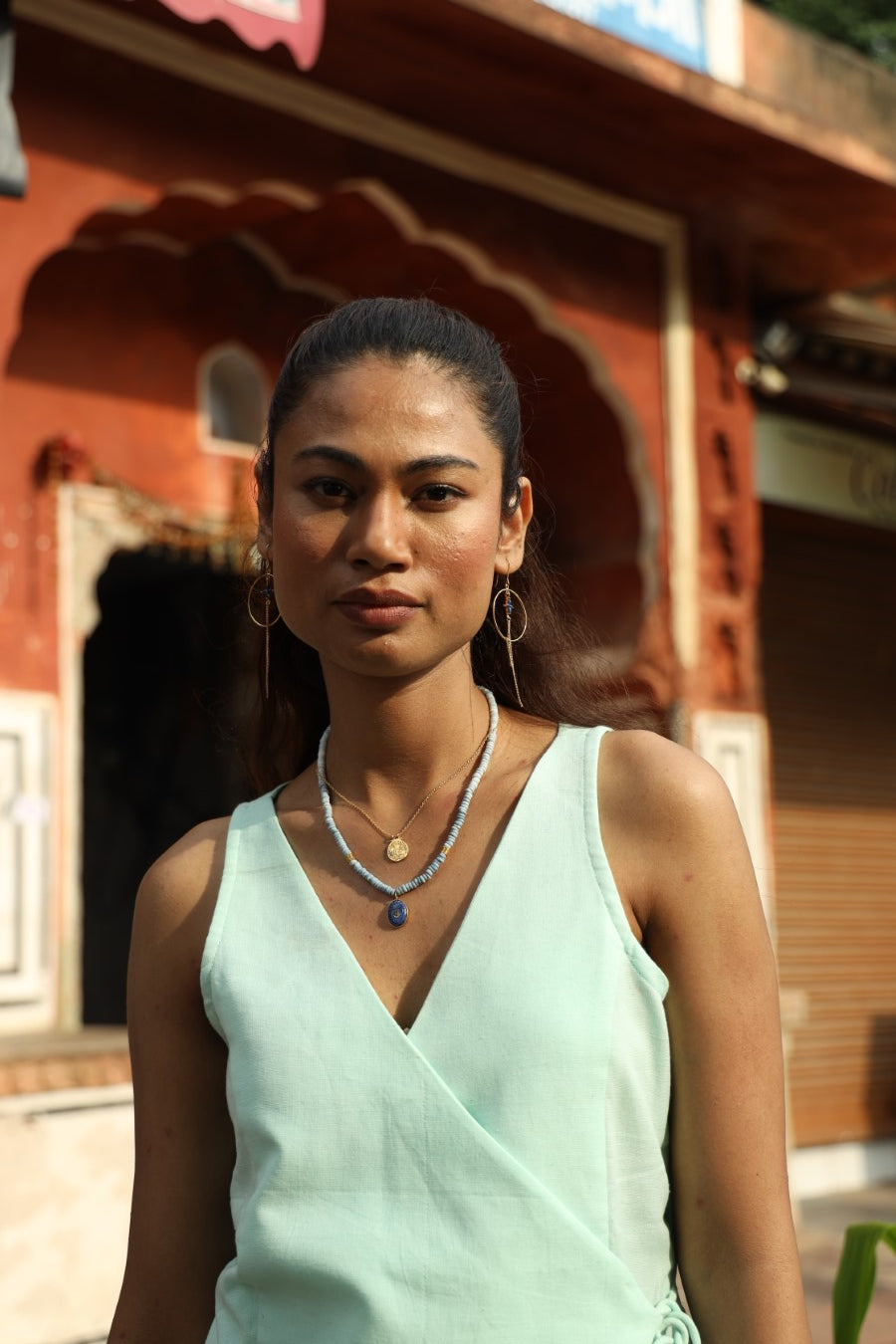 Aura Blue Opal & Lapis Necklace