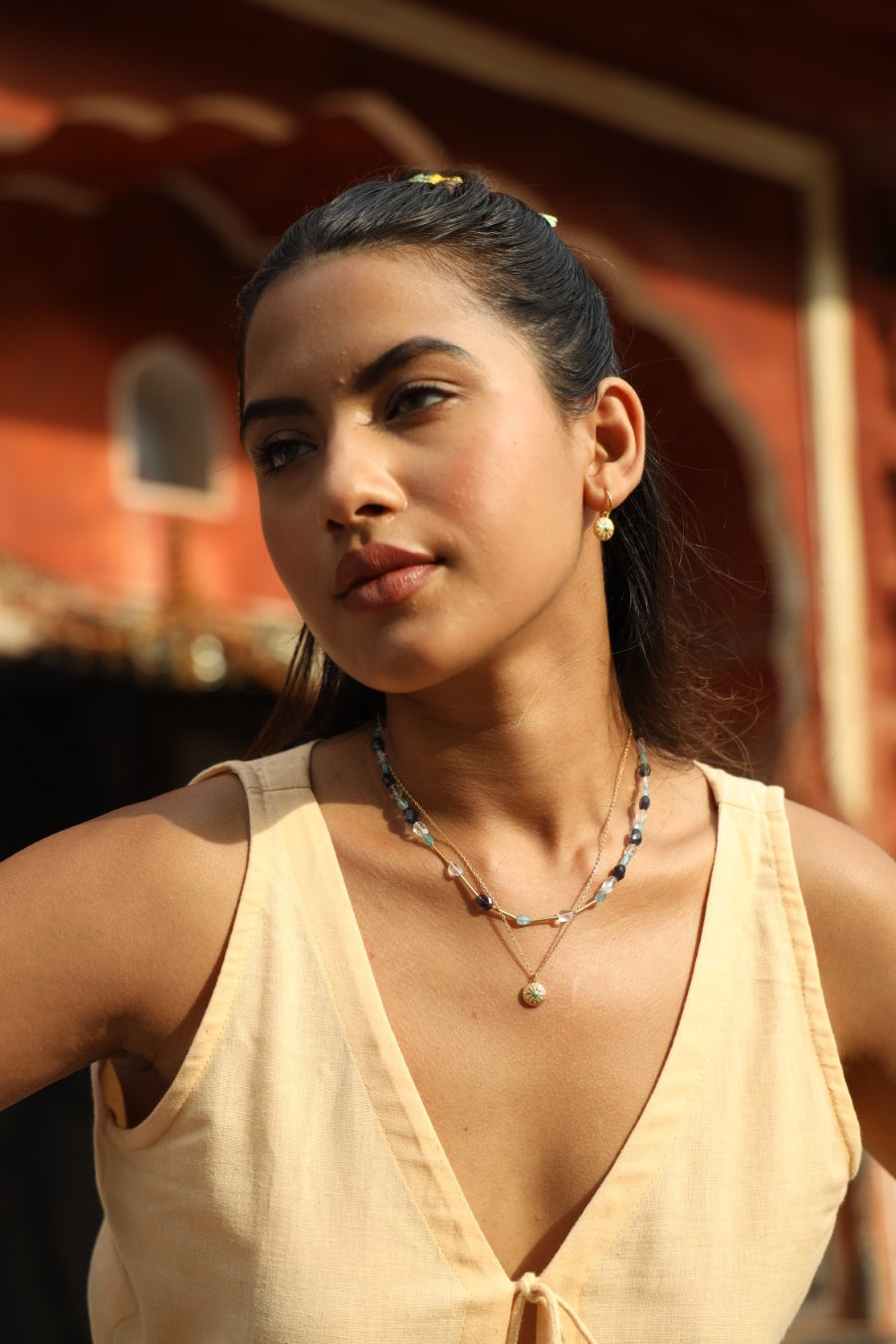 Magnificient Vibration Multistone Necklace