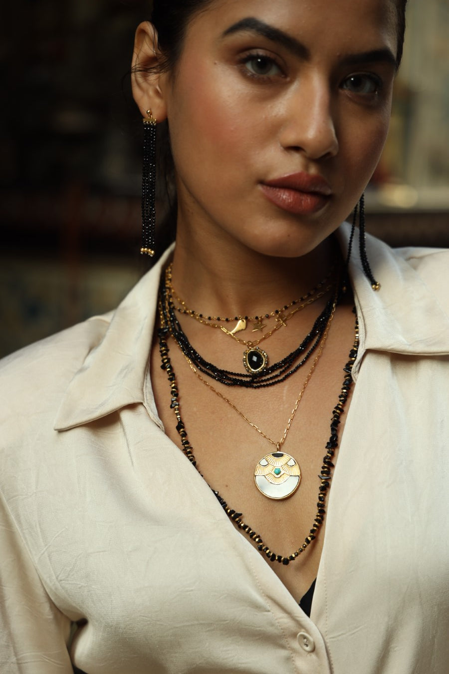 Powerful Protector Black Onyx Necklace