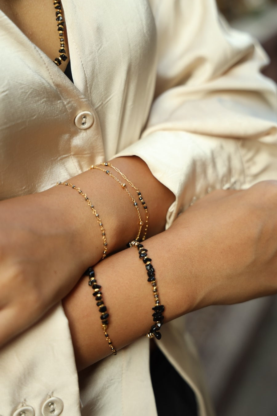 Guardian Shield Black Onyx Bracelet