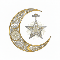 Crescent Moon & Star