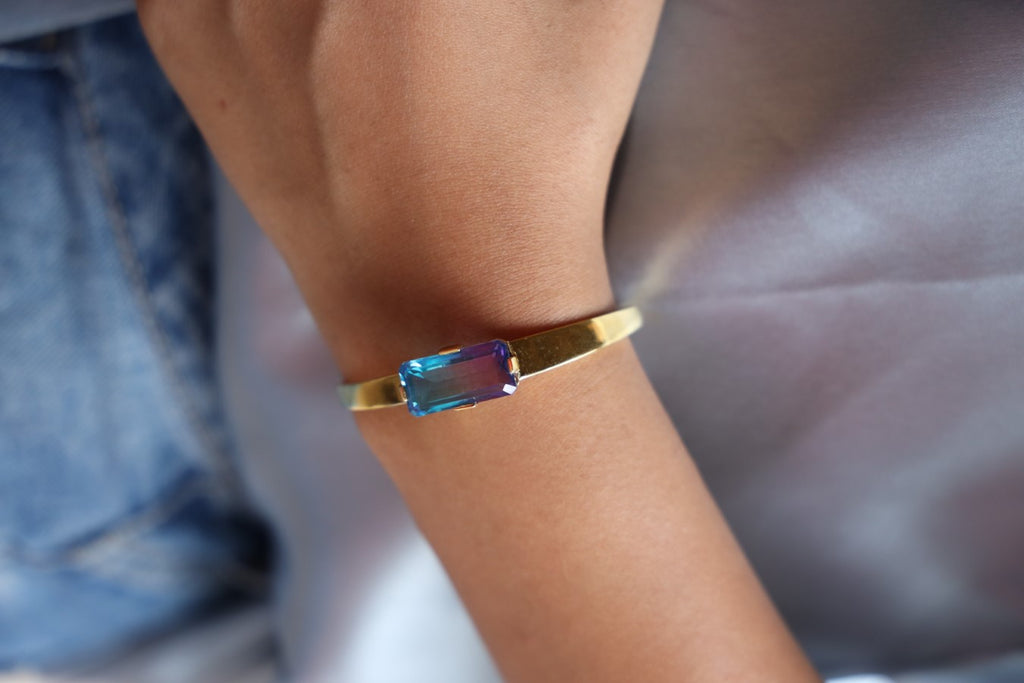 Moon Mist Crystal Quartz Cuff