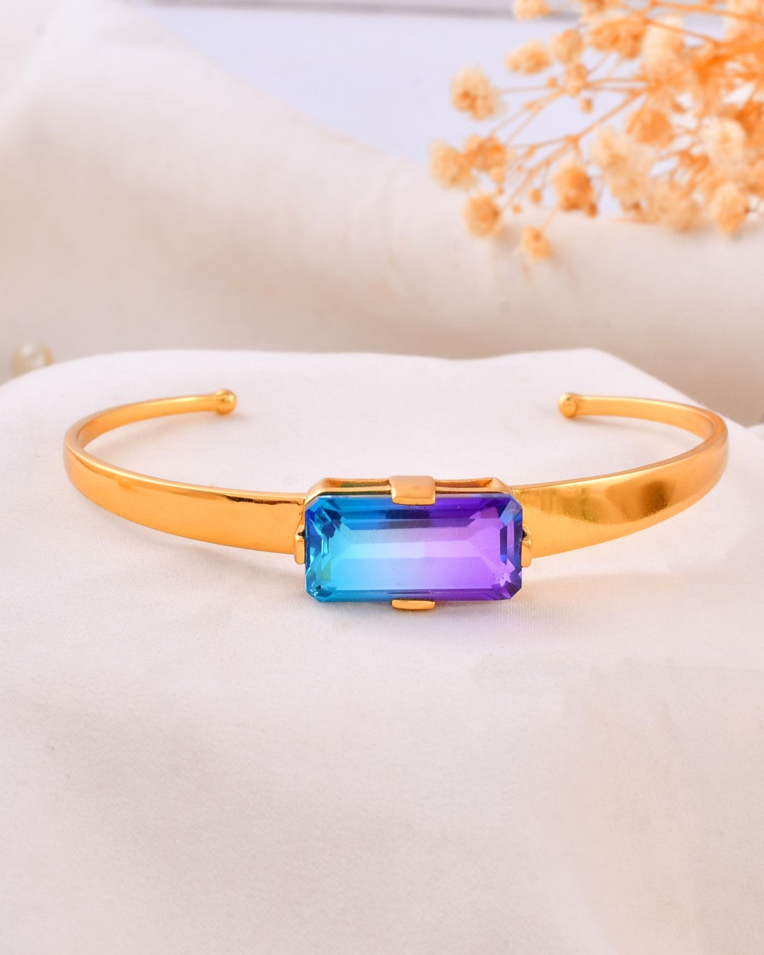 Moon Mist Crystal Quartz Cuff