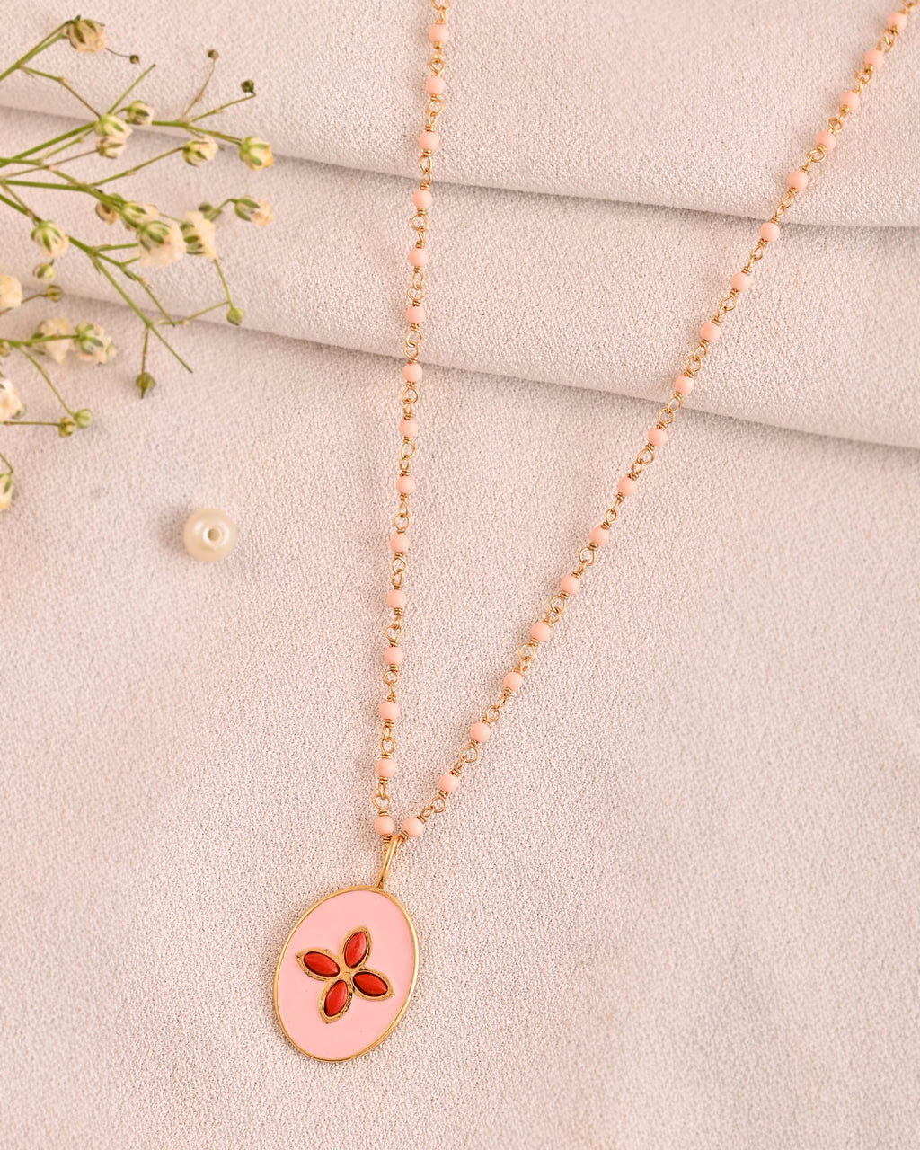 Loves Hope Pink Opal Necklace
