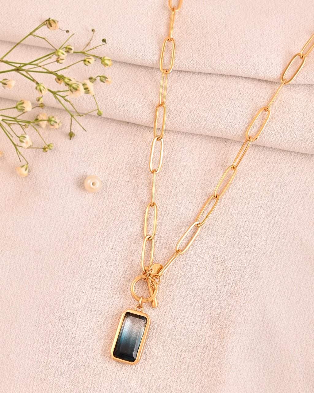 Crystal Quartz Dual Aura Necklace