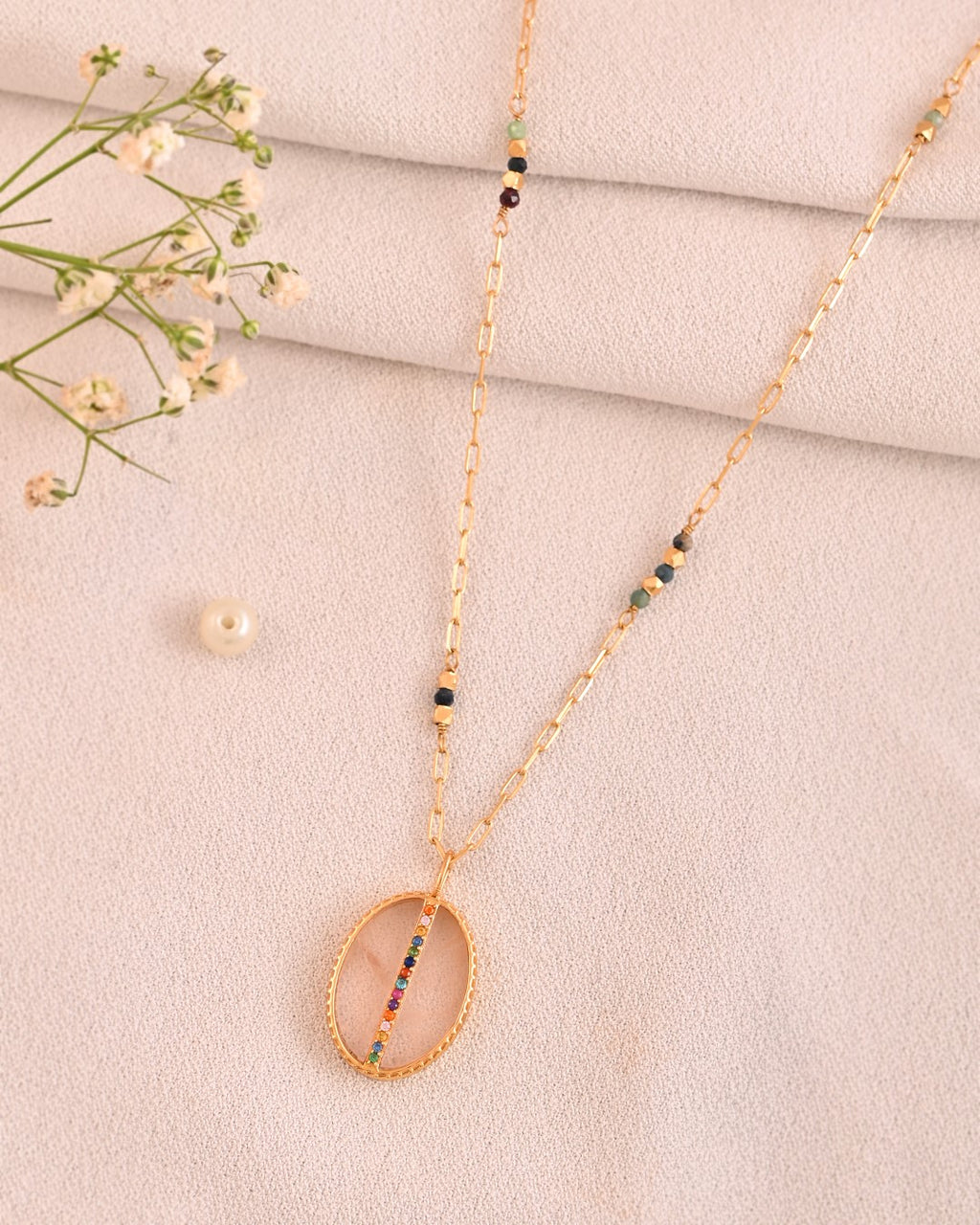 Divine Rose Quartz Necklace