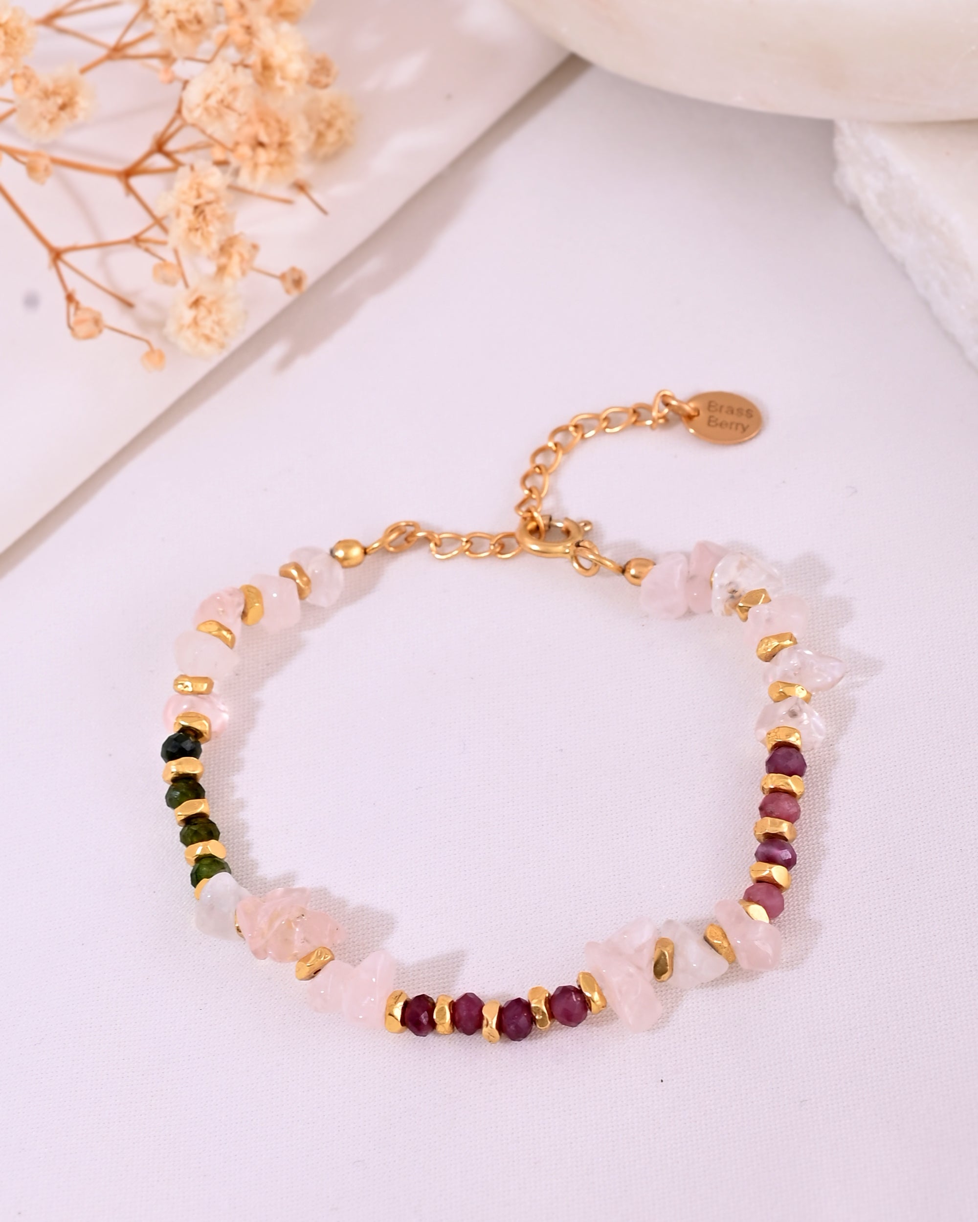 Row Harmony Rose Quartz Bracelet