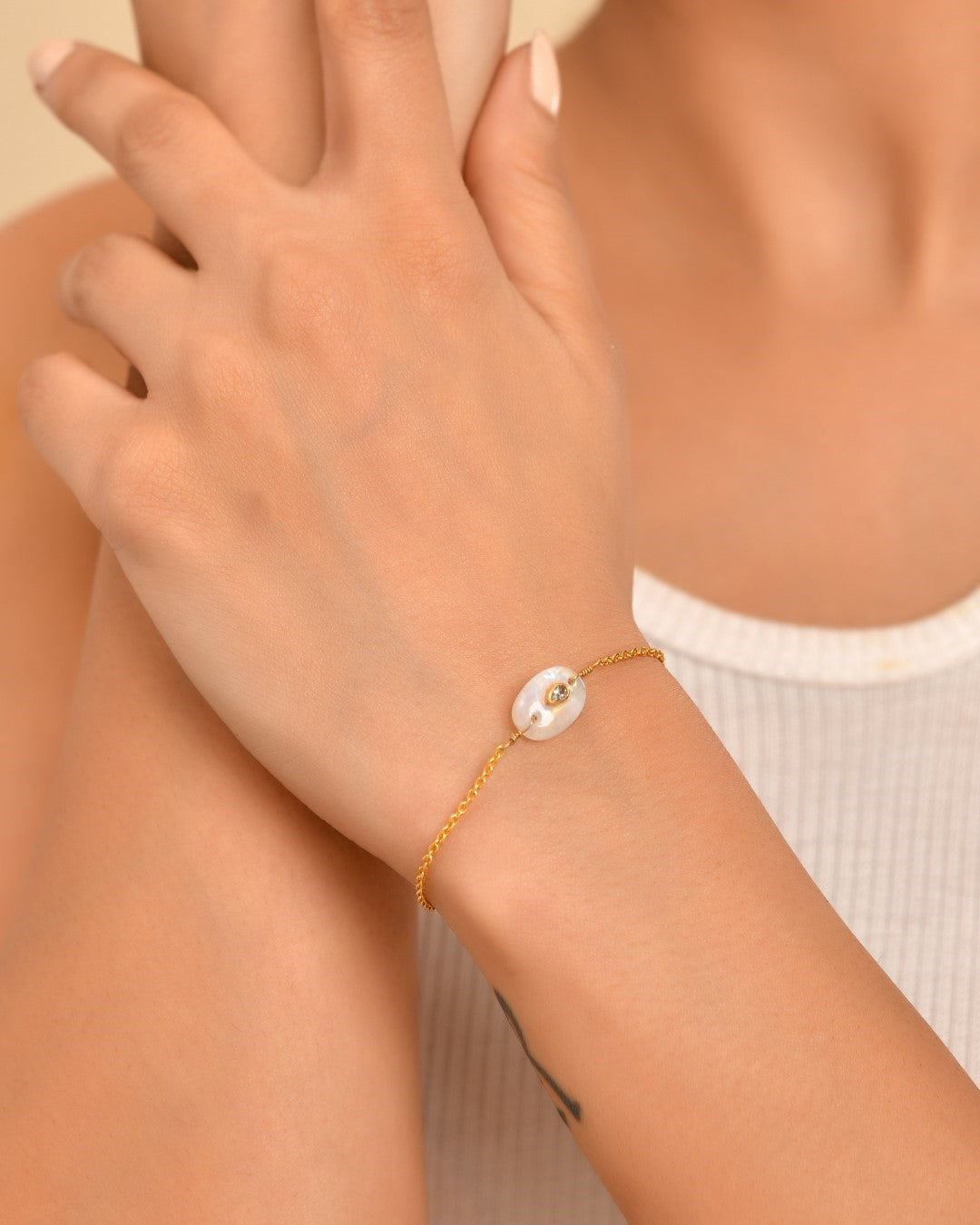 Rainbow Moonstone Bracelet