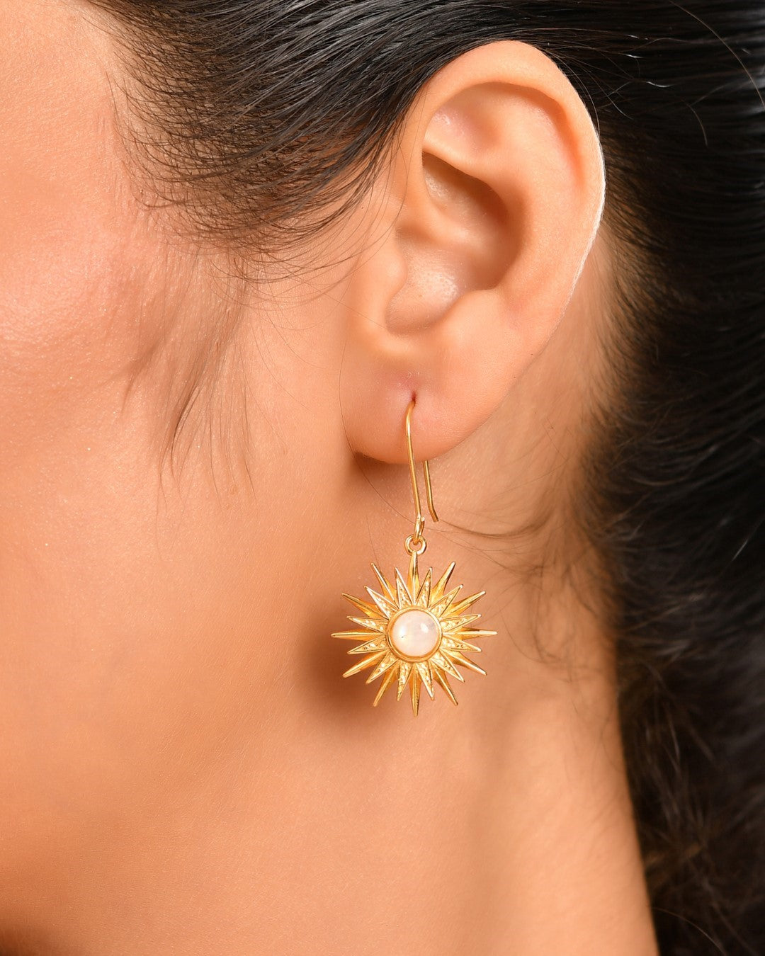 Sunshine Moonstone Earring