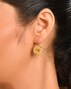 Coral and Turquoise Energy Earring
