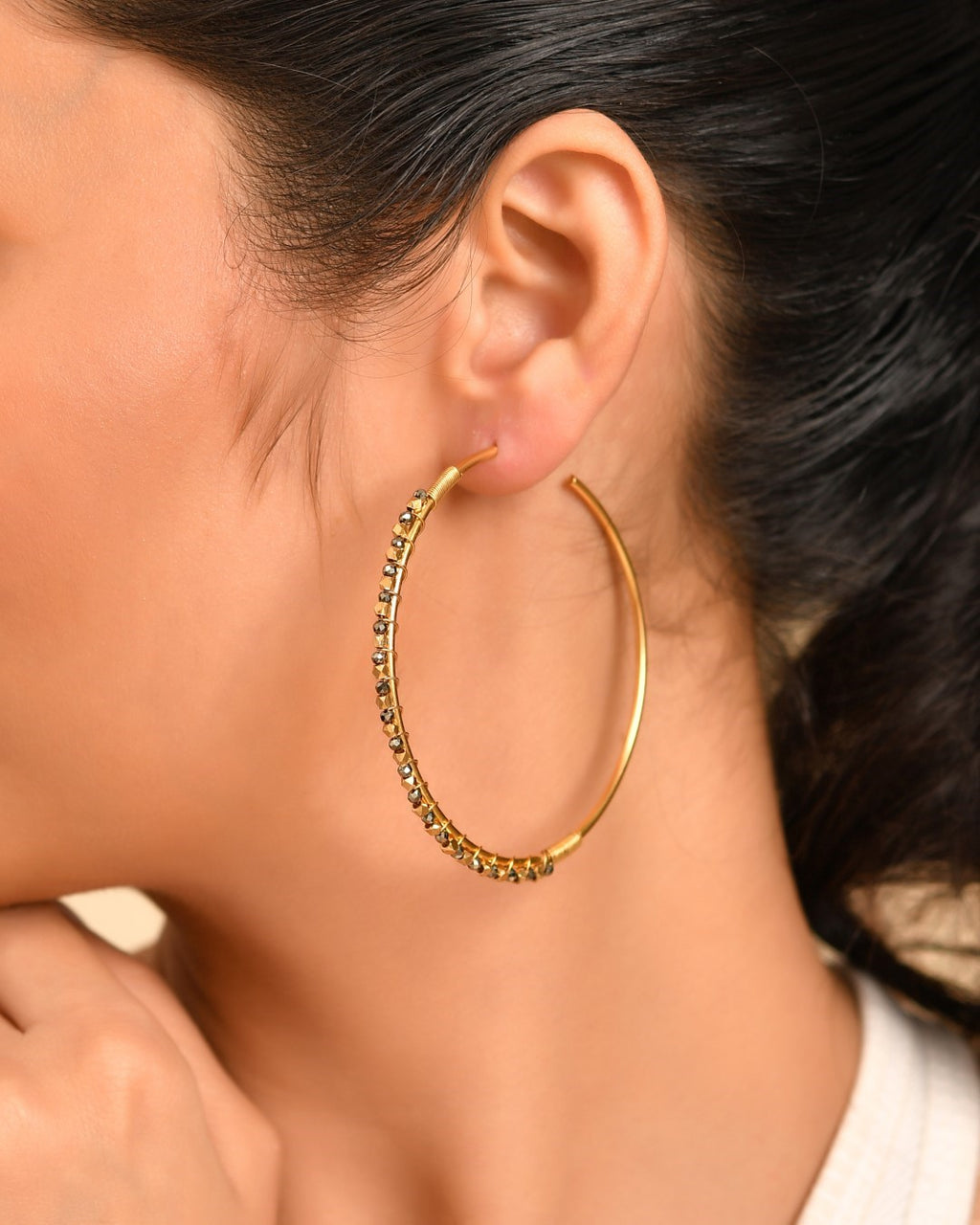Spirit Pyrite Danglers Earring