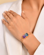 Crystal Quartz Dream Stone Cuff