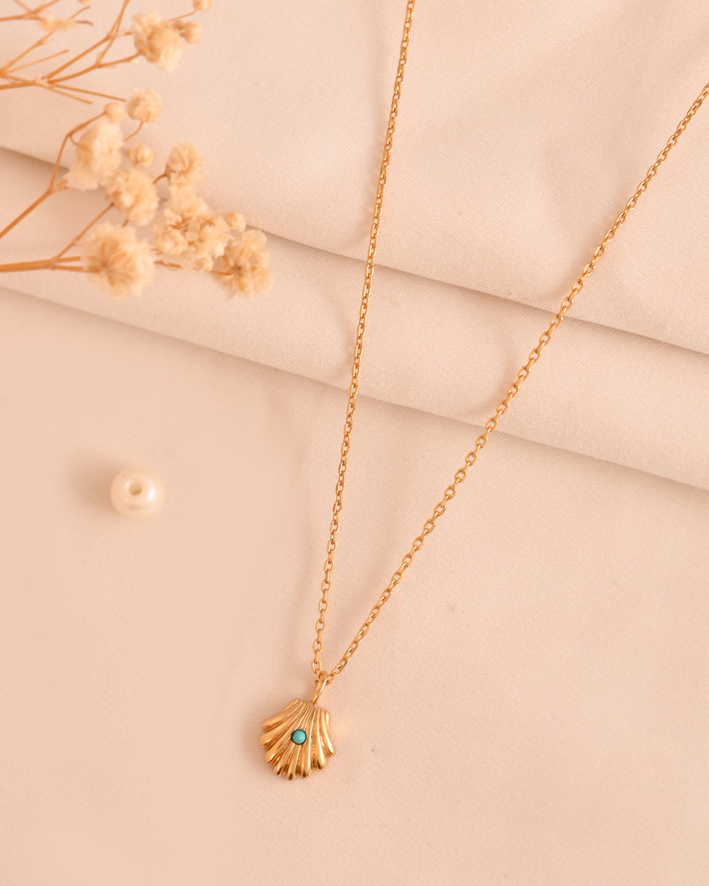 Sea Shell Turquoise Necklace