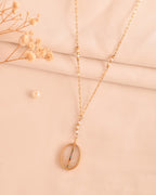 Aura White Agate Necklace