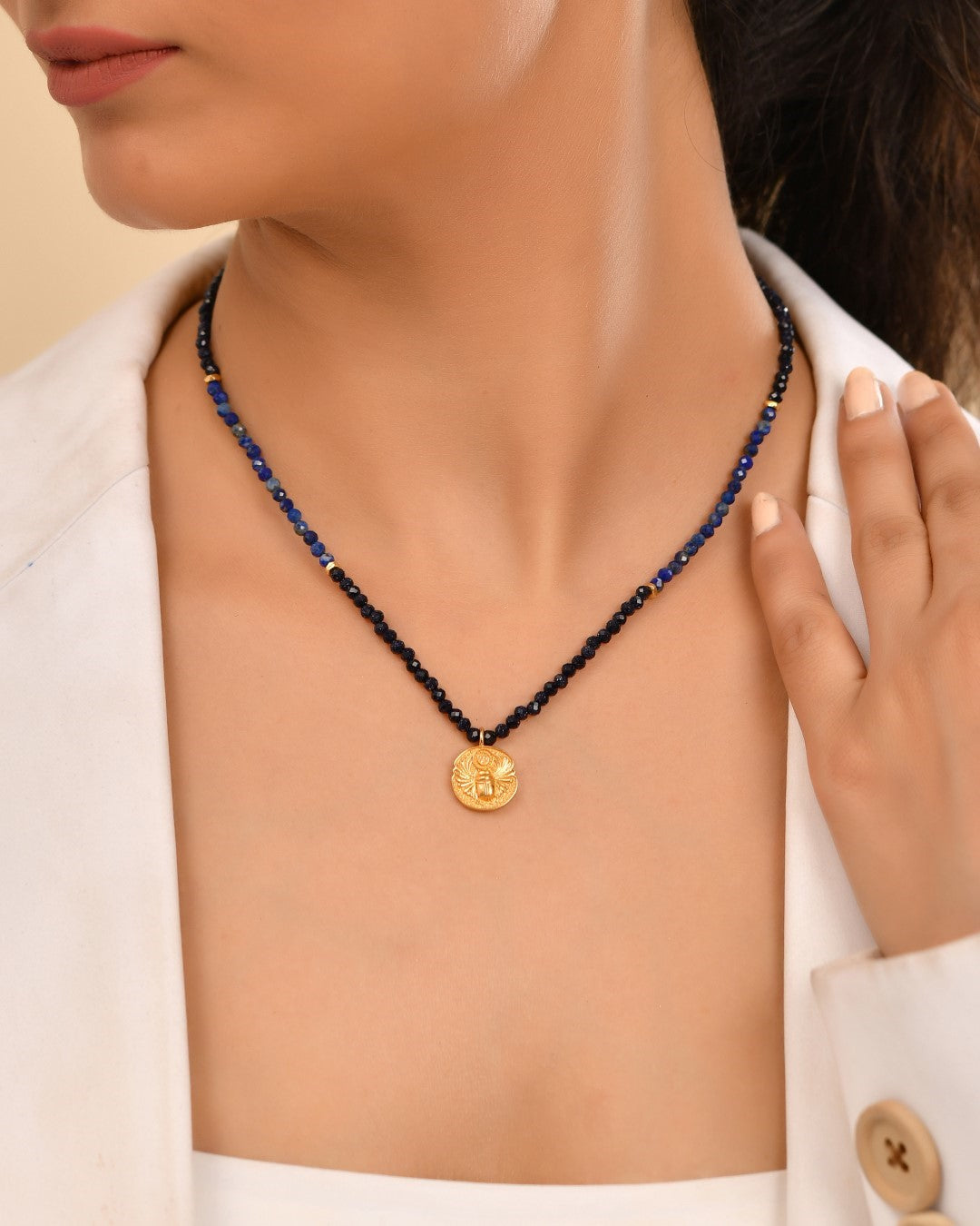 Beette Light Lapis Lazuli Necklace