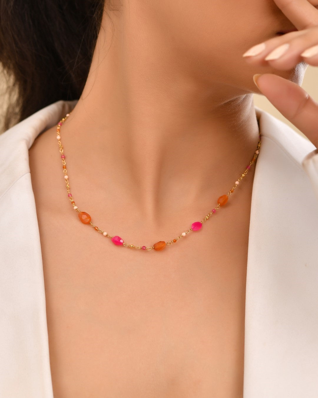 Abundant Prosperity Multistone Necklace