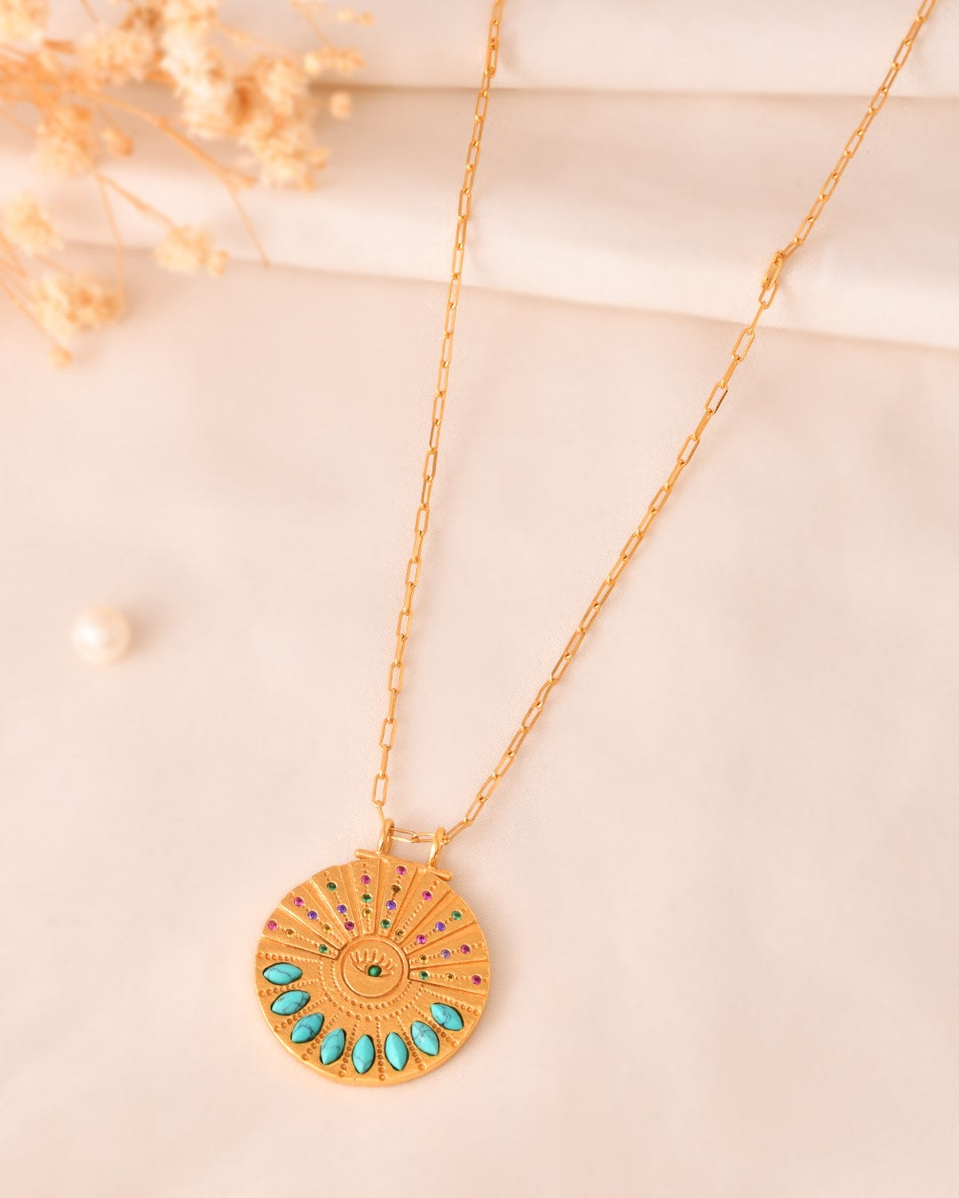 Chandrika Turquoise Necklace