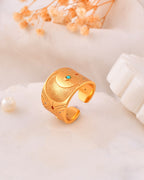 Aurora Coral & Turquoise Ring