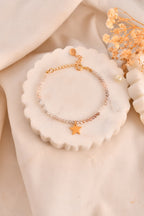 Star Beaded Moonstone Bracelet