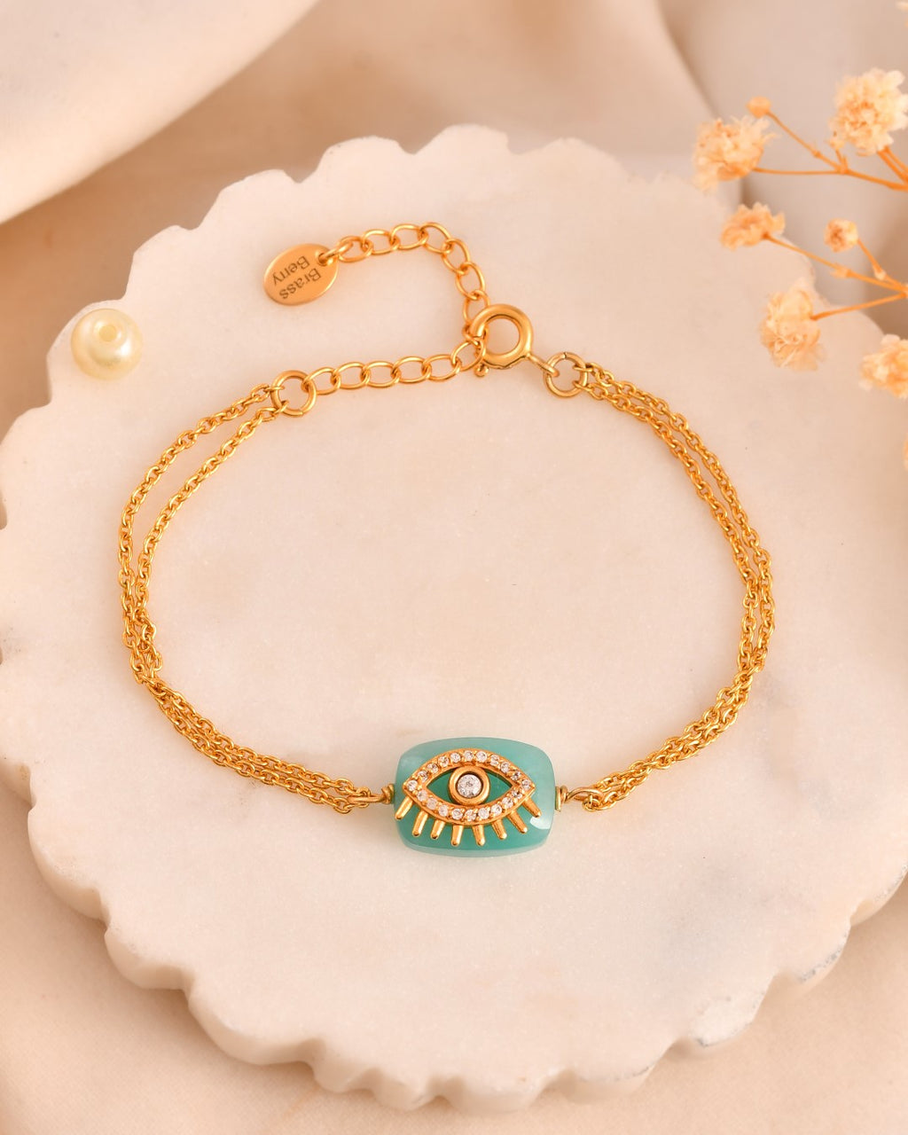 Evil Eye Shield Amazonite Bracelet