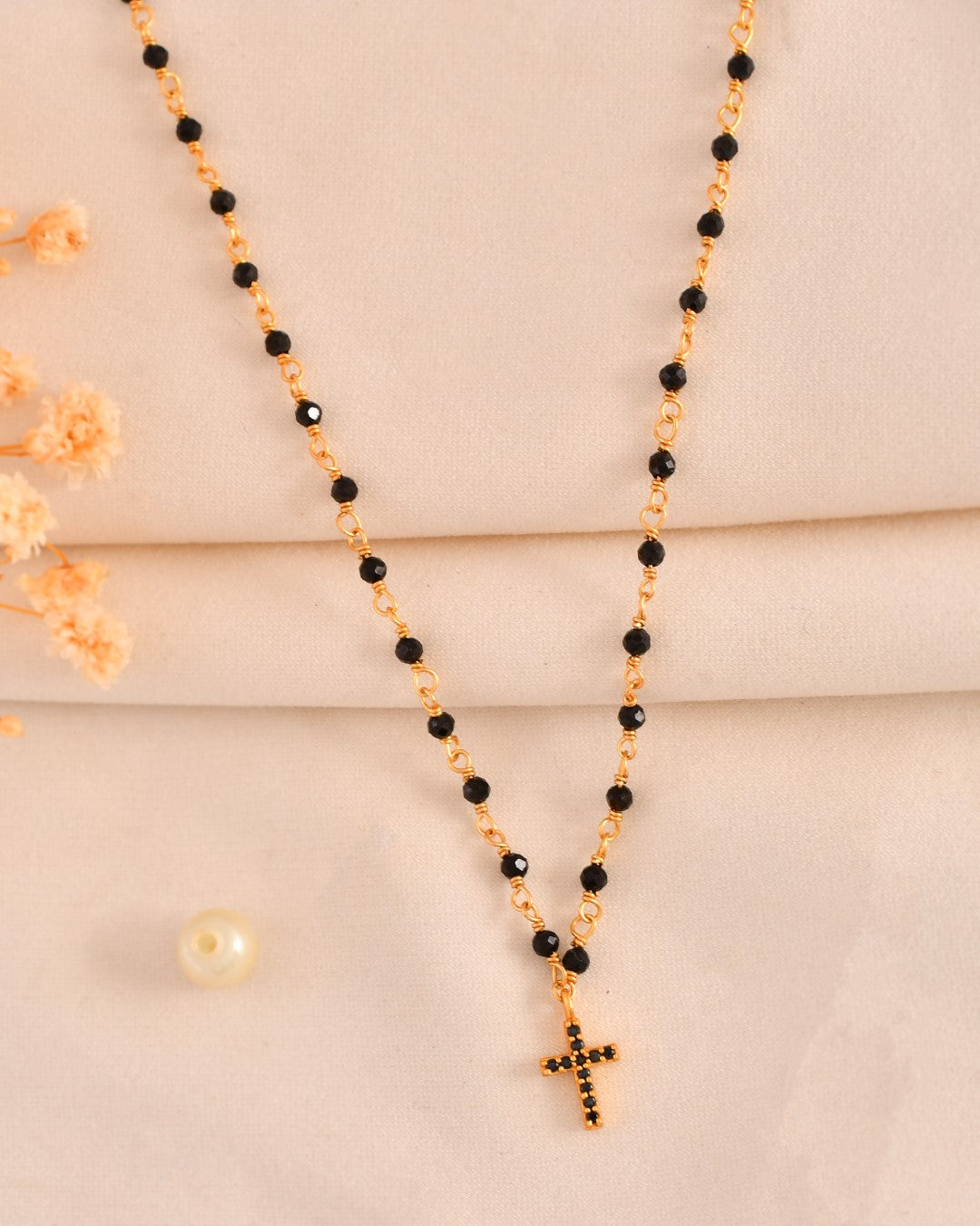Black Onyx Faith Necklace