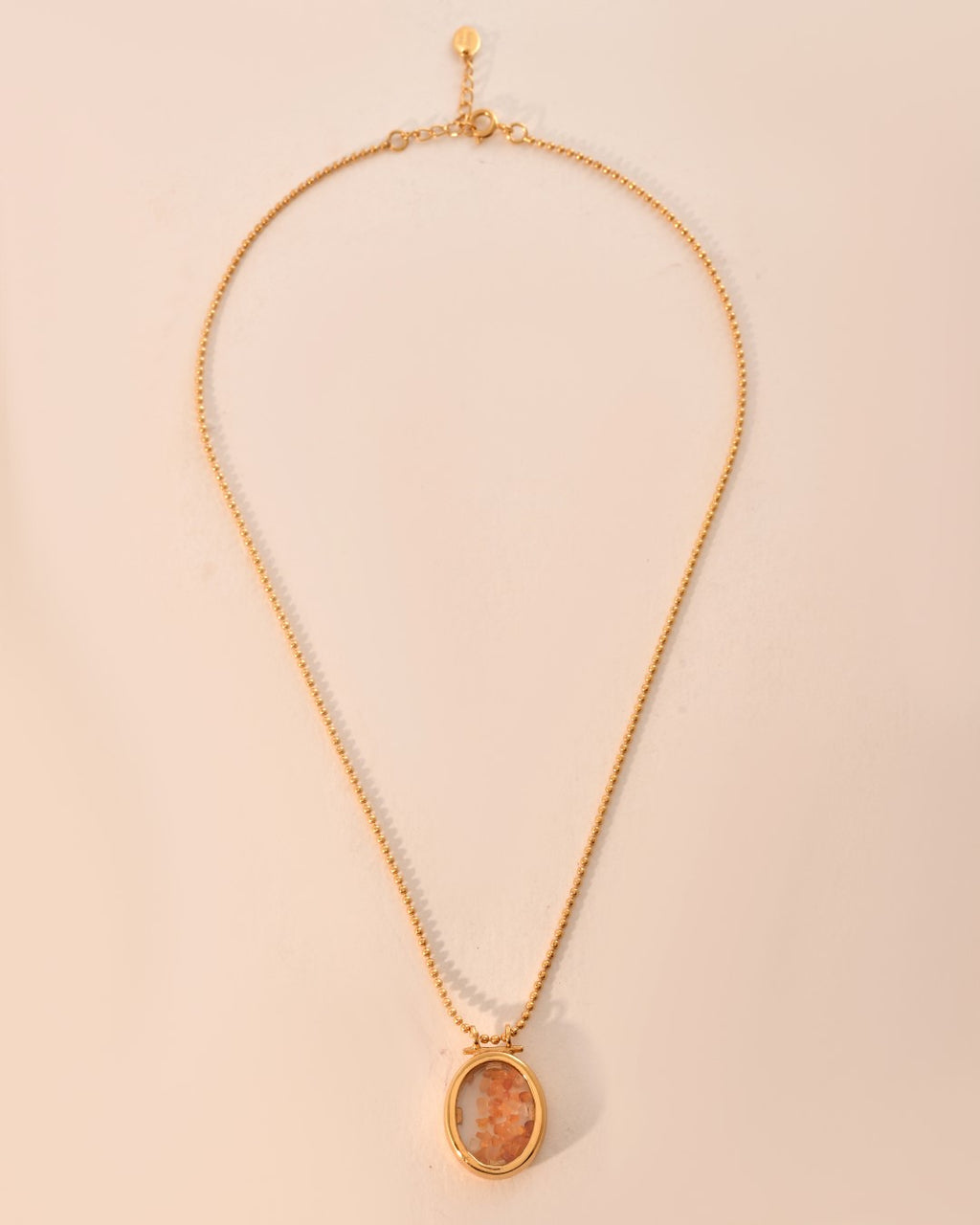 Locked Aura Fire Opel Necklace