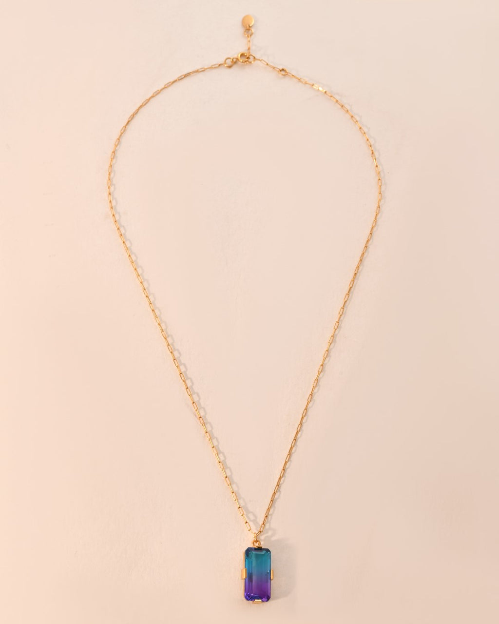 Crystal Quartz Duo Star Necklace