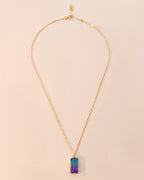 Crystal Quartz Duo Star Necklace