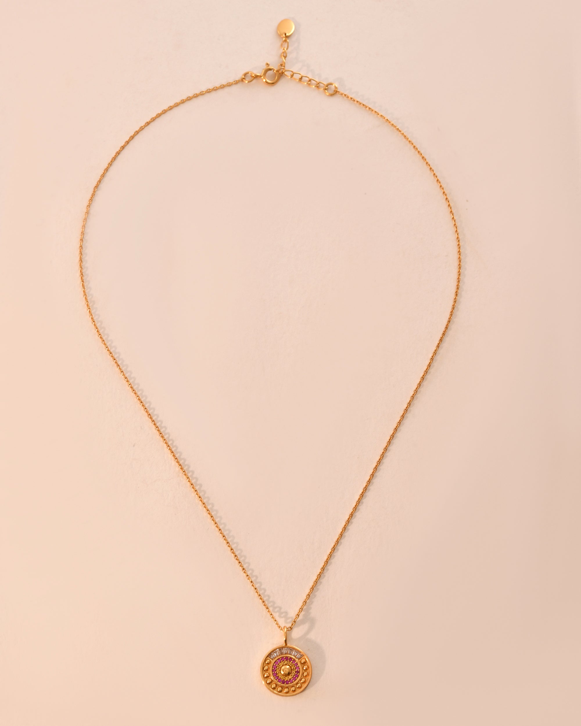 Starlight Fuschia Color Necklace