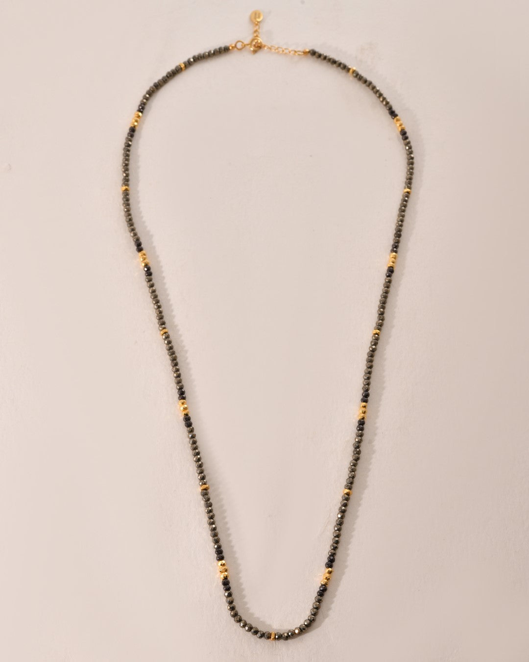 Natural Pyrite Mystic Beads Necklace