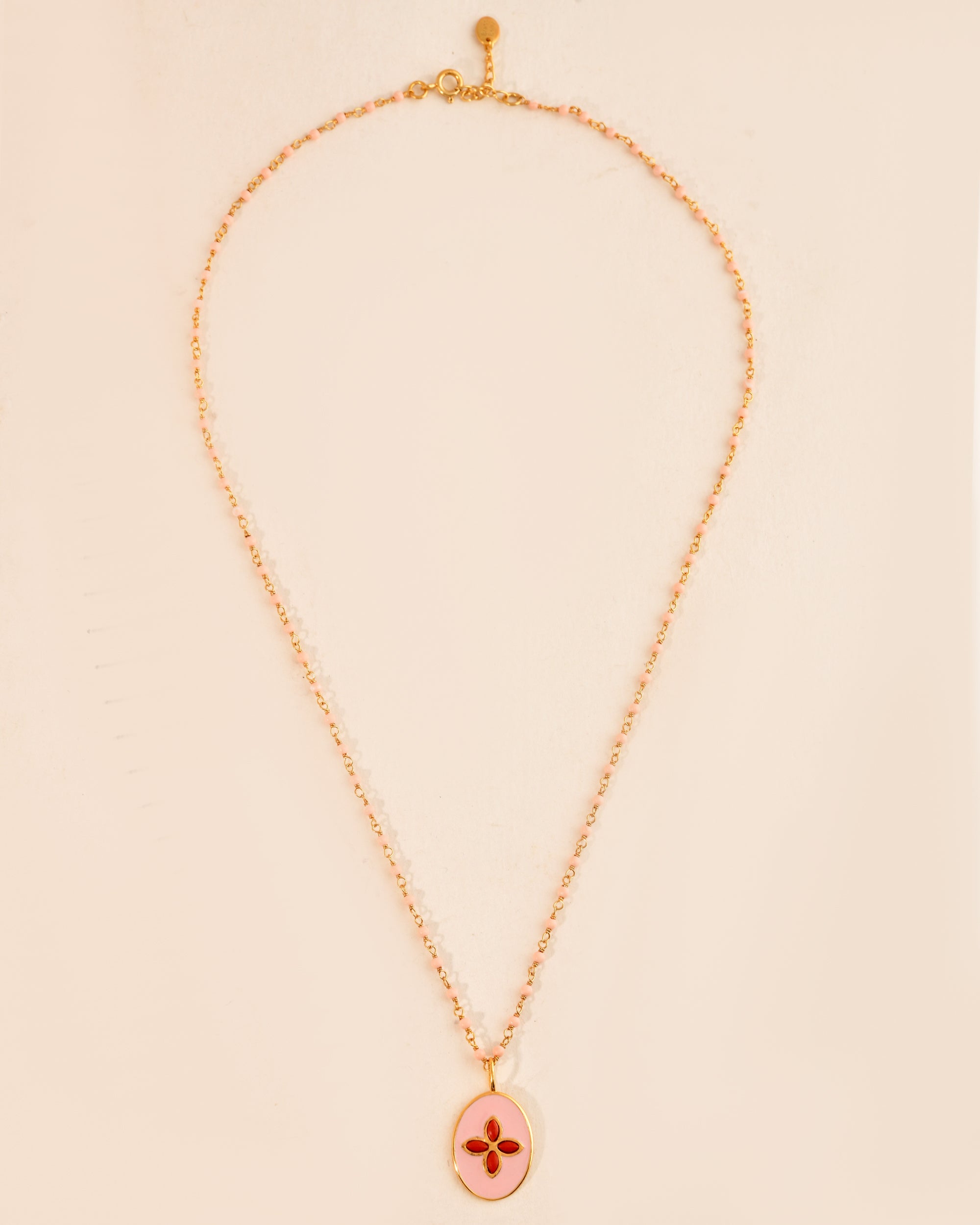 Loves Hope Pink Opal Necklace