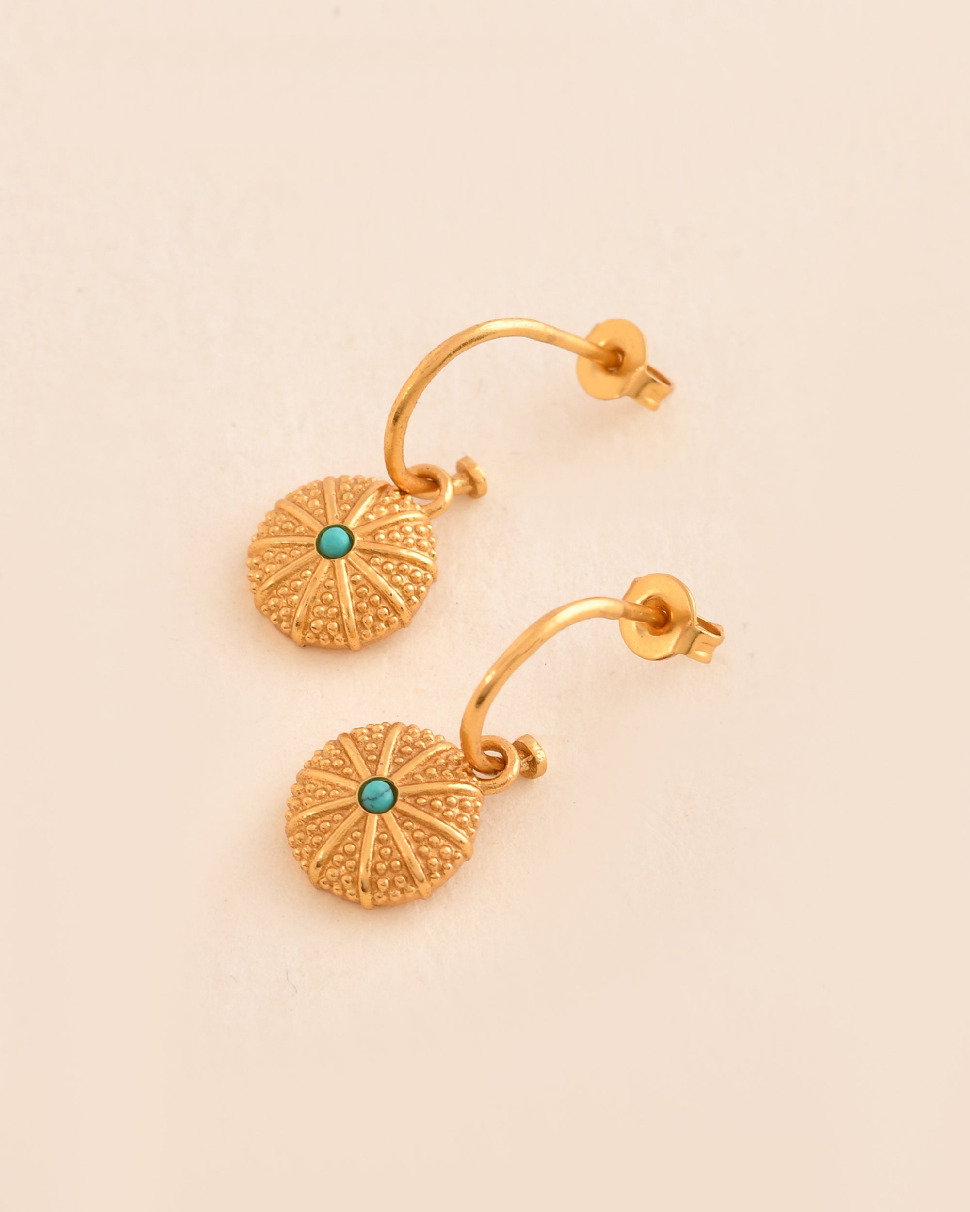 Sea Urchin Turquoise Earring