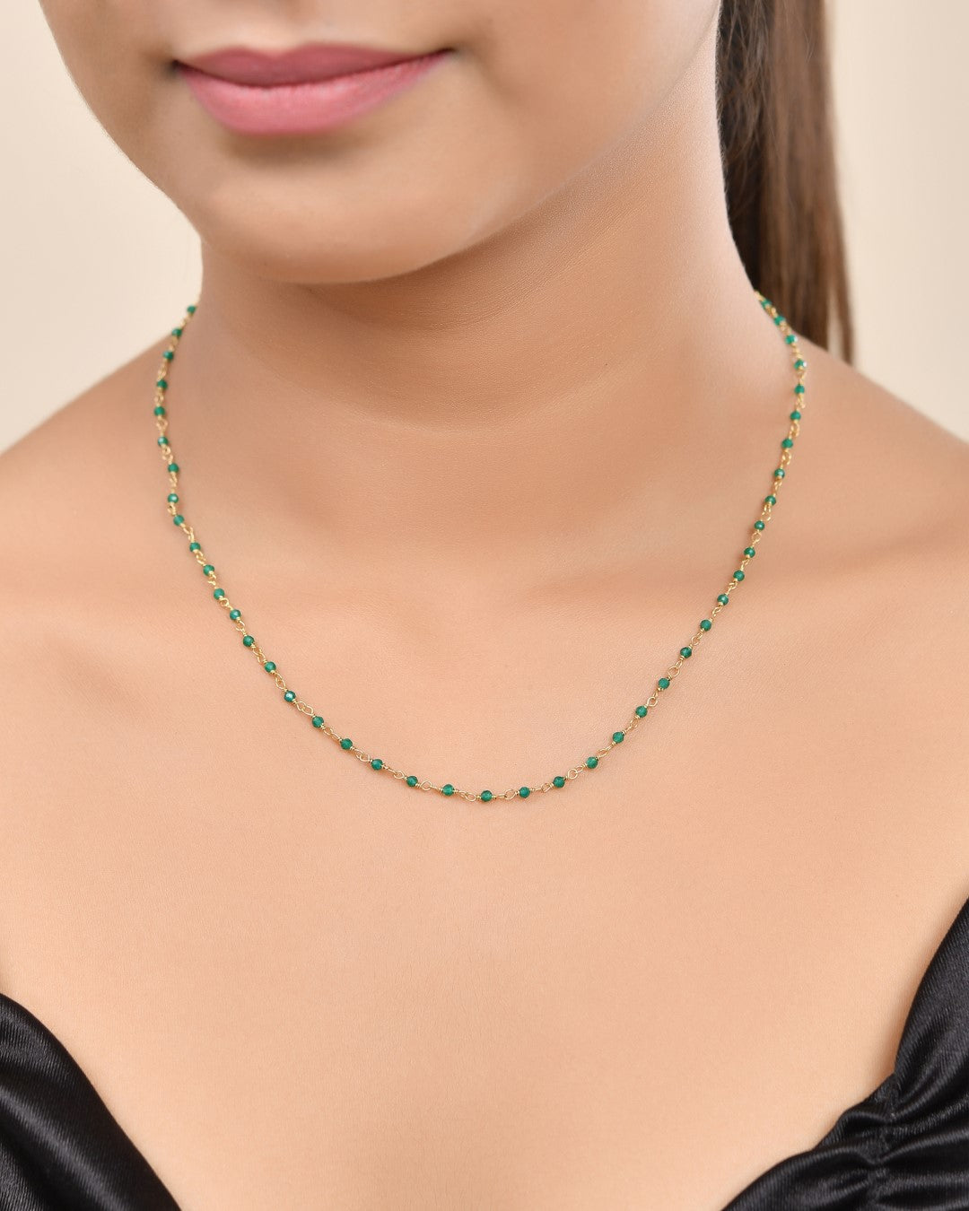 Fortune's Path Green Onyx Necklace