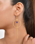 Chic Drop Lapis Lazuli Earring