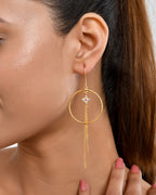 Chic Drop Amethyst Earring