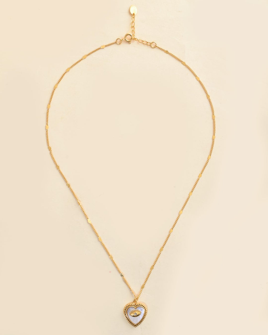 Evil Eye Mother Of Pearl Necklace