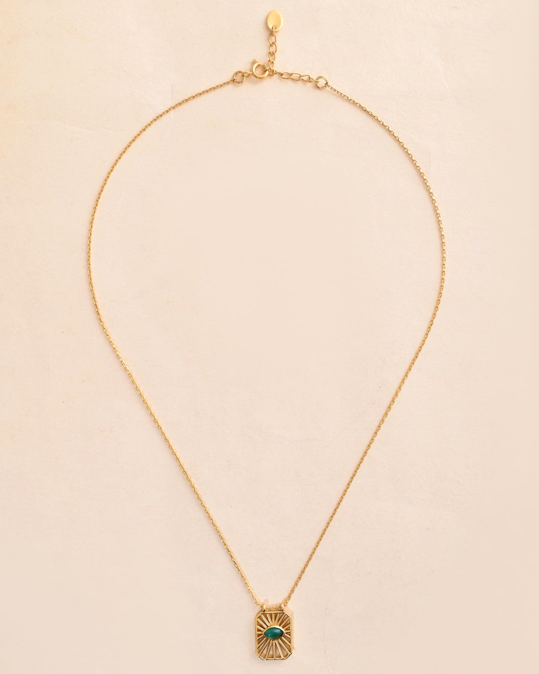 Starlit Green Onyx Necklace